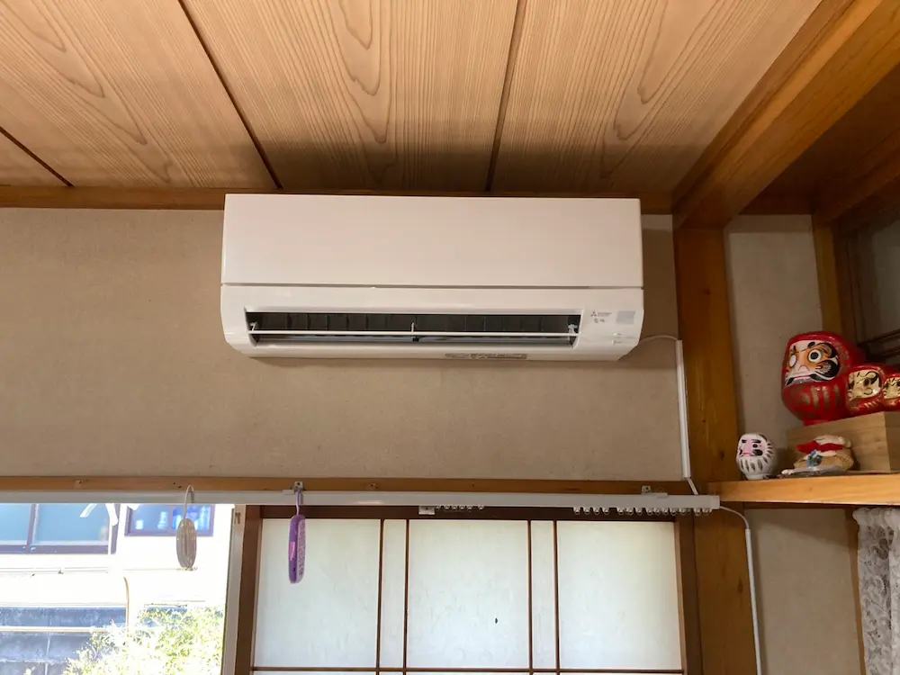 酒田市若宮町K様邸 室内機 交換後（三菱霧ヶ峰GV）
