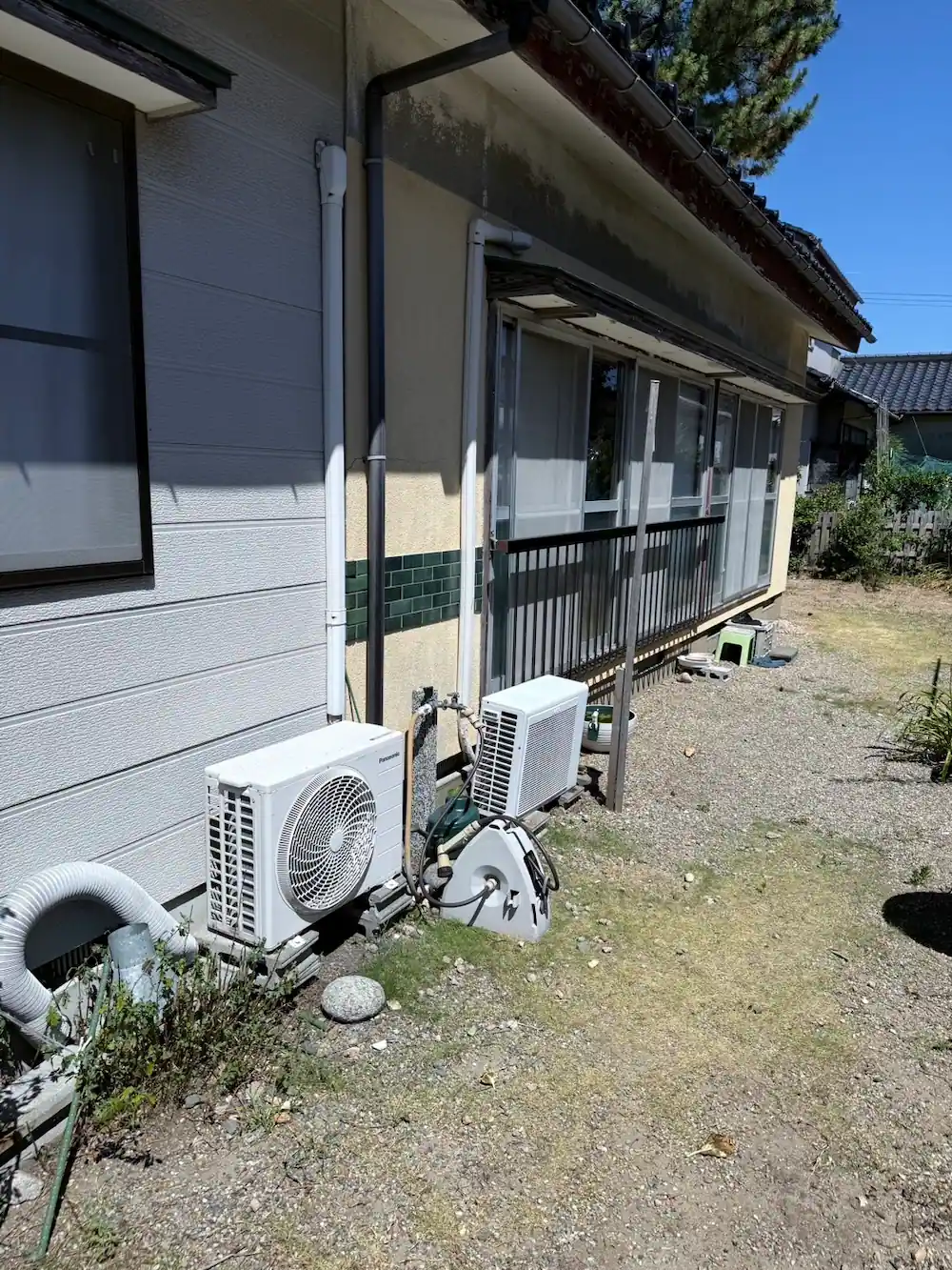 酒田市若宮町K様邸 室外機 交換前