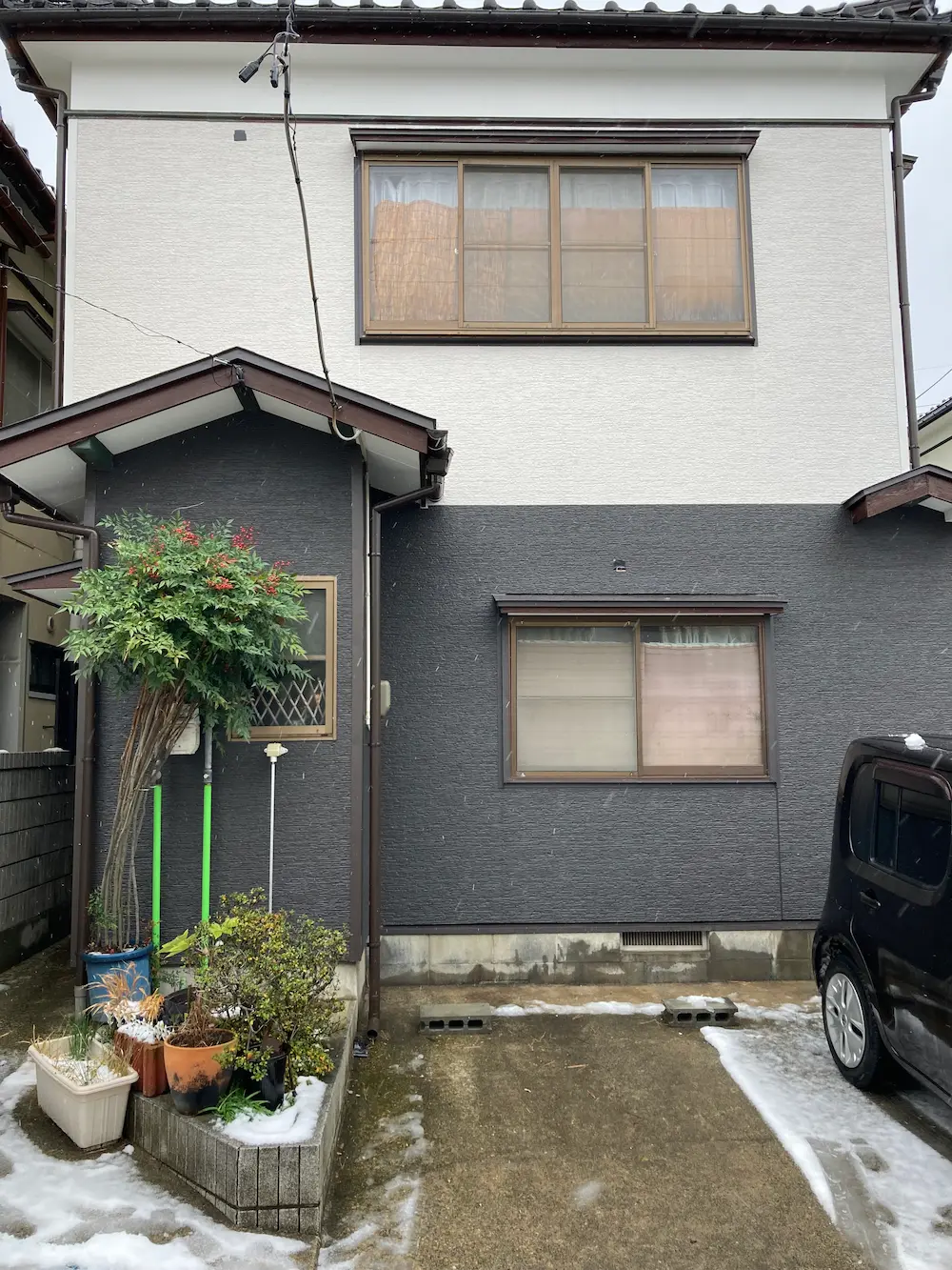 酒田市住吉町S様邸 室外機 設置前（屋外）