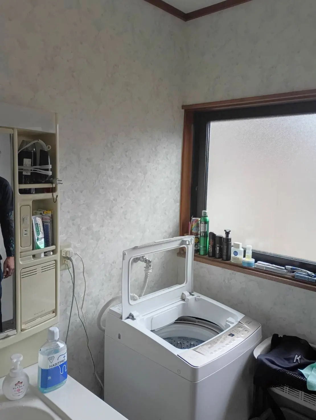 オール電化住宅 設置前の洗面スペース