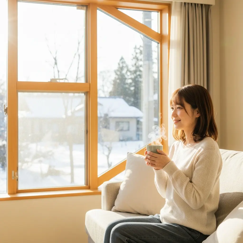 内窓（二重窓）の断面図