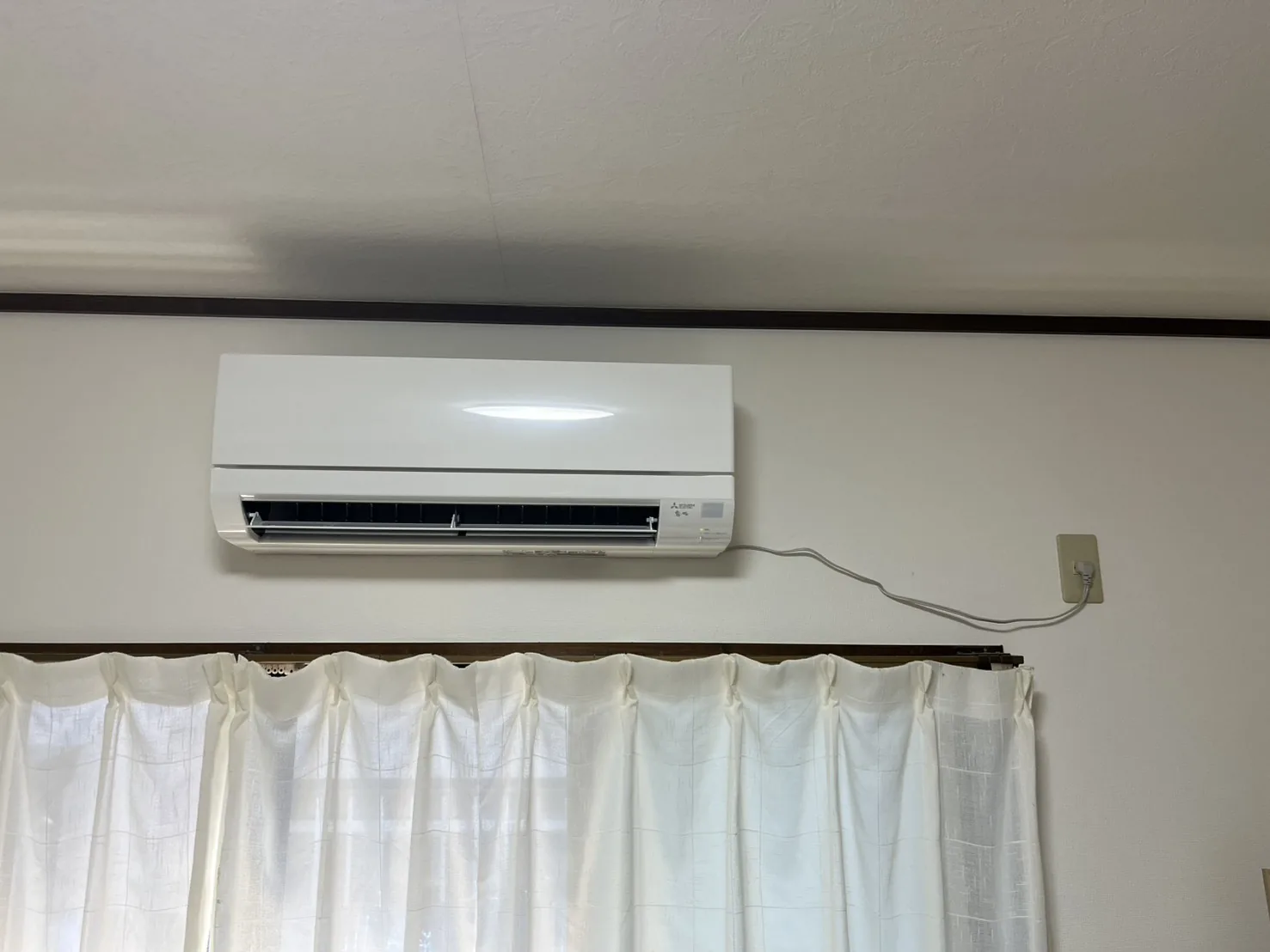 庄内町 エアコン交換後 室内機（三菱霧ヶ峰）