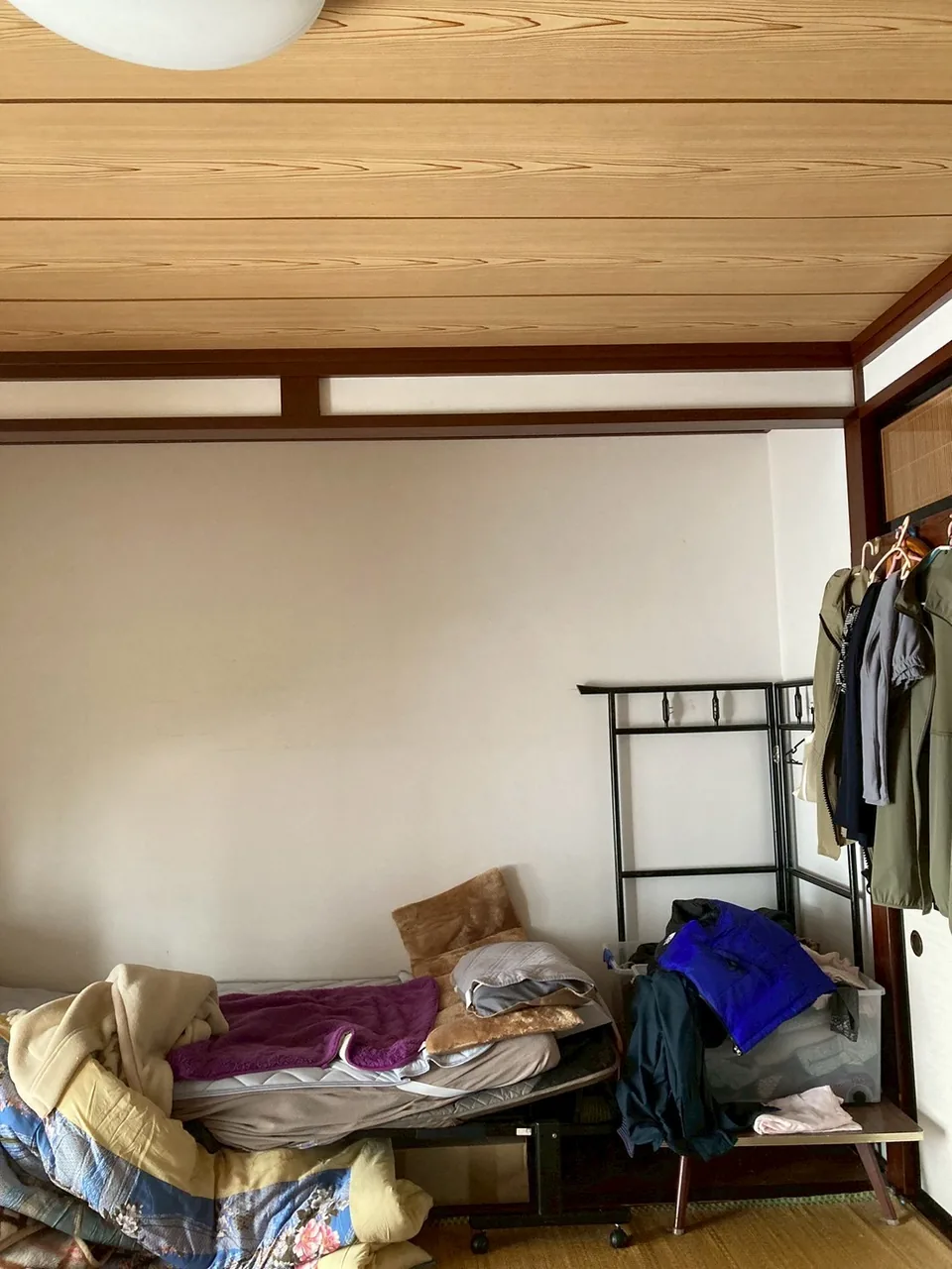 酒田市 エアコン取付前の室内 室内機 施工前