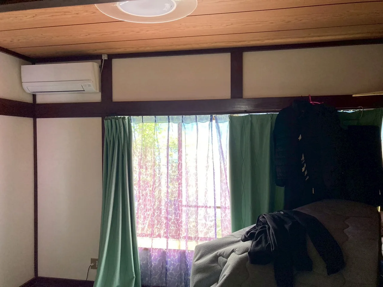 酒田市 エアコン新規取付 室内機 施工後