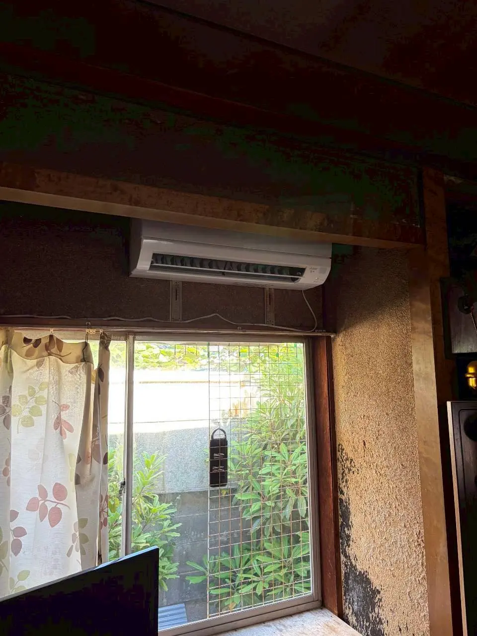 酒田市黒森 エアコン交換後の室内機（三菱電機 霧ヶ峰）施工後
