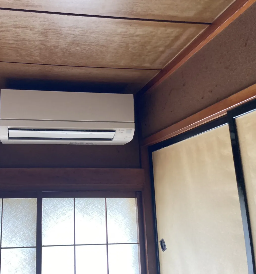 酒田市 エアコン交換後の室内機（三菱電機 霧ヶ峰）