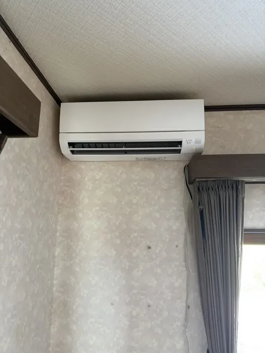 酒田市 2階のエアコン交換後の室内機（三菱電機 霧ヶ峰）