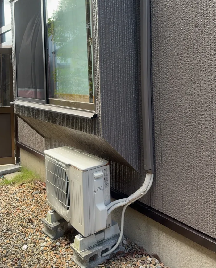 鶴岡市 交換前の室外機