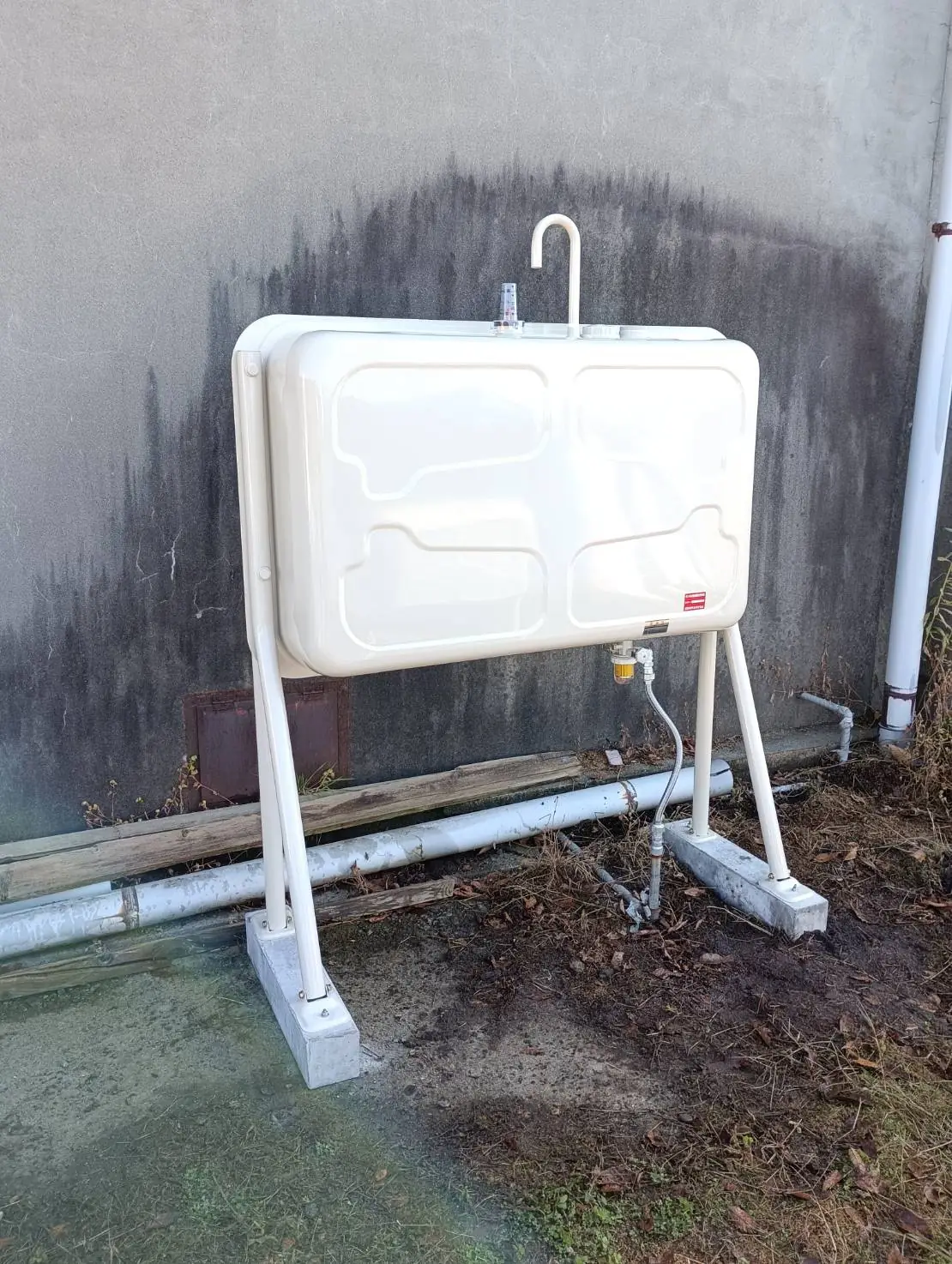 酒田市中北目K様邸 ホームタンク交換後（ホクエイ 新品）