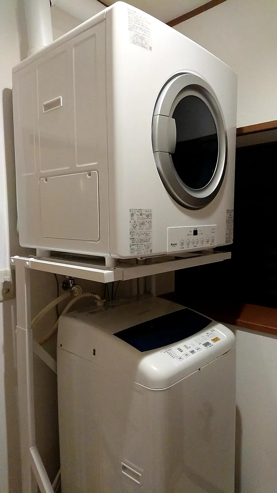 酒田市齊藤様邸 乾太くん設置後（リンナイ・洗濯機上設置）