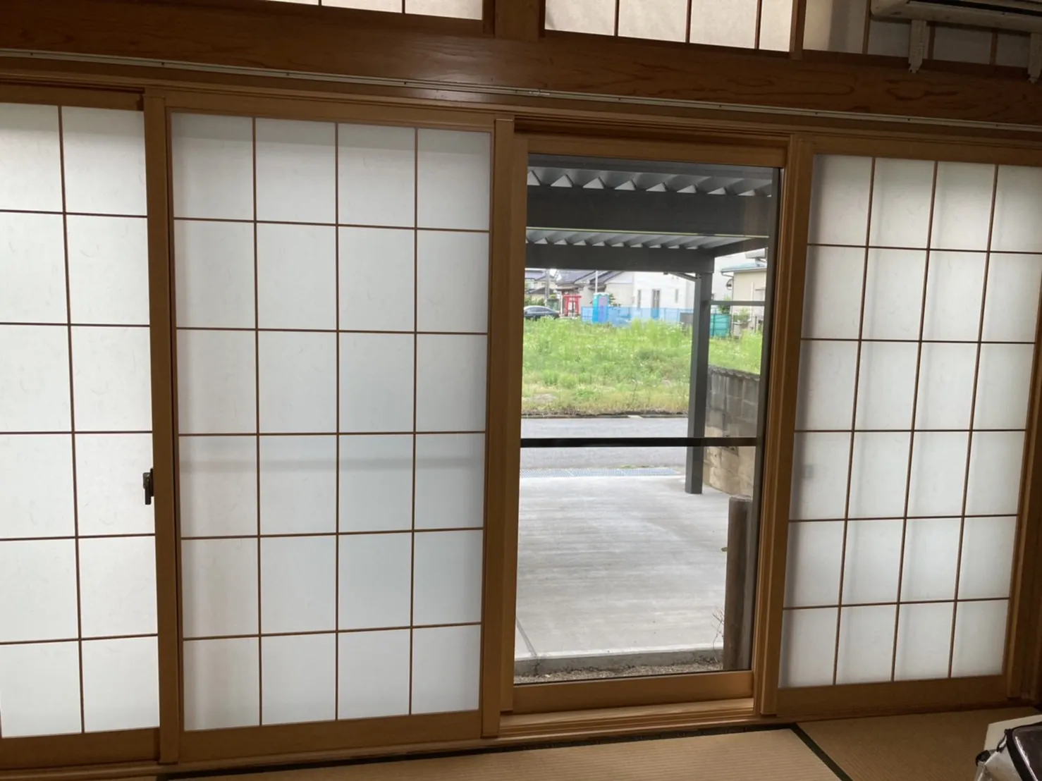 酒田市森様邸 和室掃き出し窓へインプラス設置後
