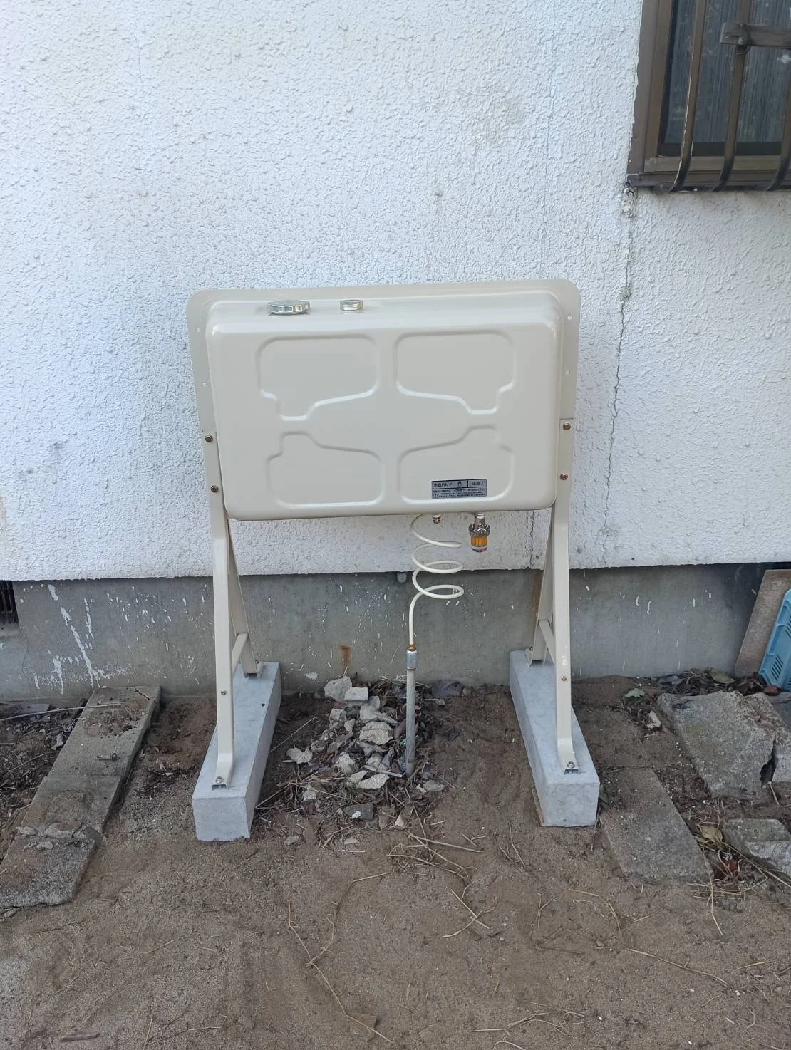 サビが出たホームタンクを100Lタイプへ交換(酒田市) 施工後