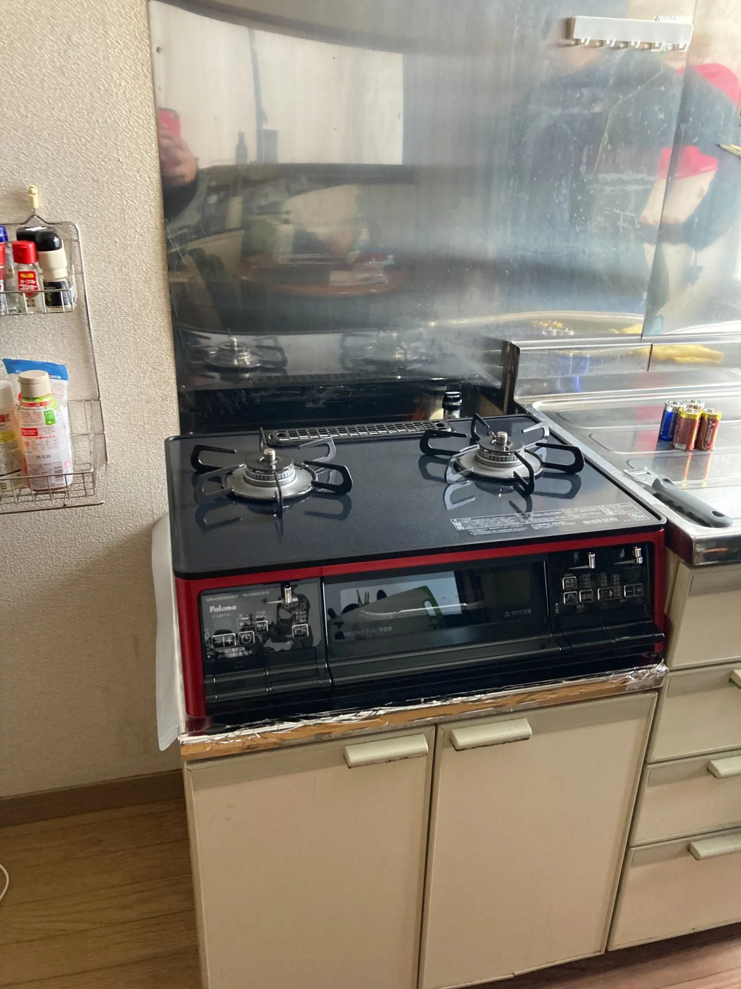 酒田市〇〇様邸 ガスコンロ 交換後（パロマ製）